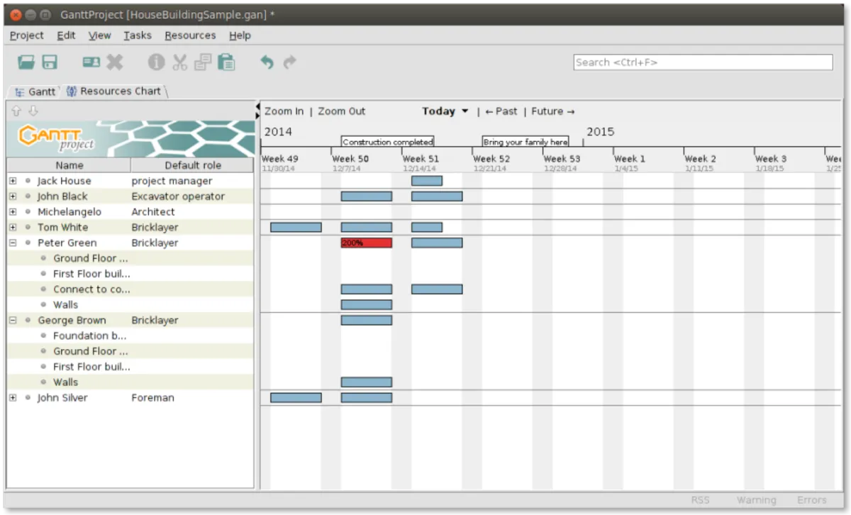 GanttProject: avis sur le logiciel de diagramme de Gantt: fonctionnalités, avantages, inconvénients et tarifs GanttProject: avis sur le logiciel de diagramme de Gantt: fonctionnalités, avantages, inconvénients et tarifs