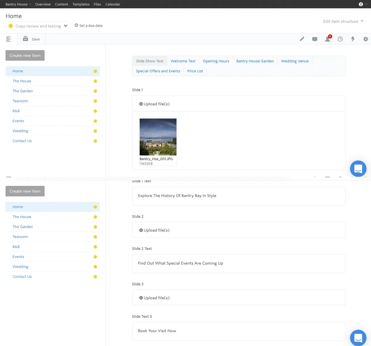 Interface GatherContent: fonctionnalités, prix, alternatives