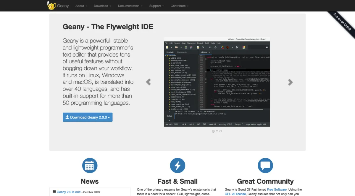 Interface Geany : fonctionnalités, prix, alternatives
