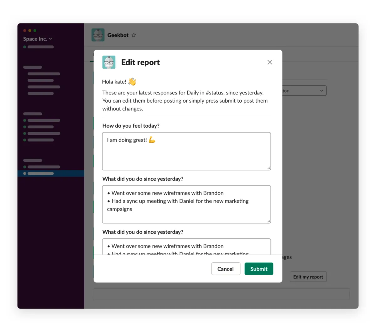 Interface GeekBot: fonctionnalités, prix, alternatives