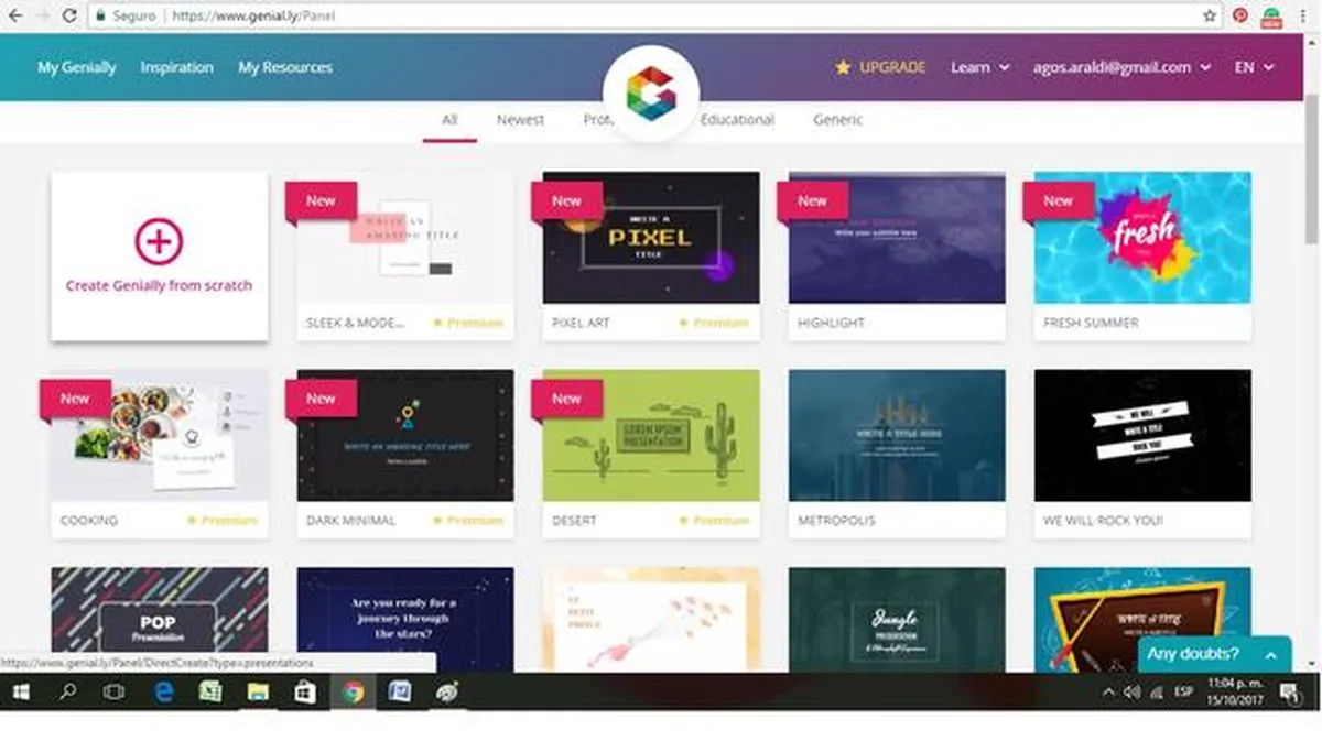 Genially est un logiciel de présentation populaire qui existe en version gratuite ou payante (à partir de 9,9 €) Genially est un logiciel de présentation populaire qui existe en version gratuite ou payante (à partir de 9,9 €)
