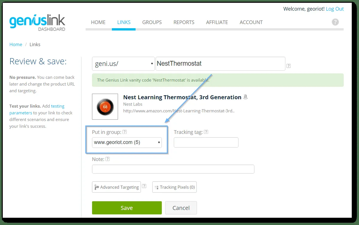 Notre avis sur Geniuslink : un logiciel de backlinks (gestion de liens) à découvrir