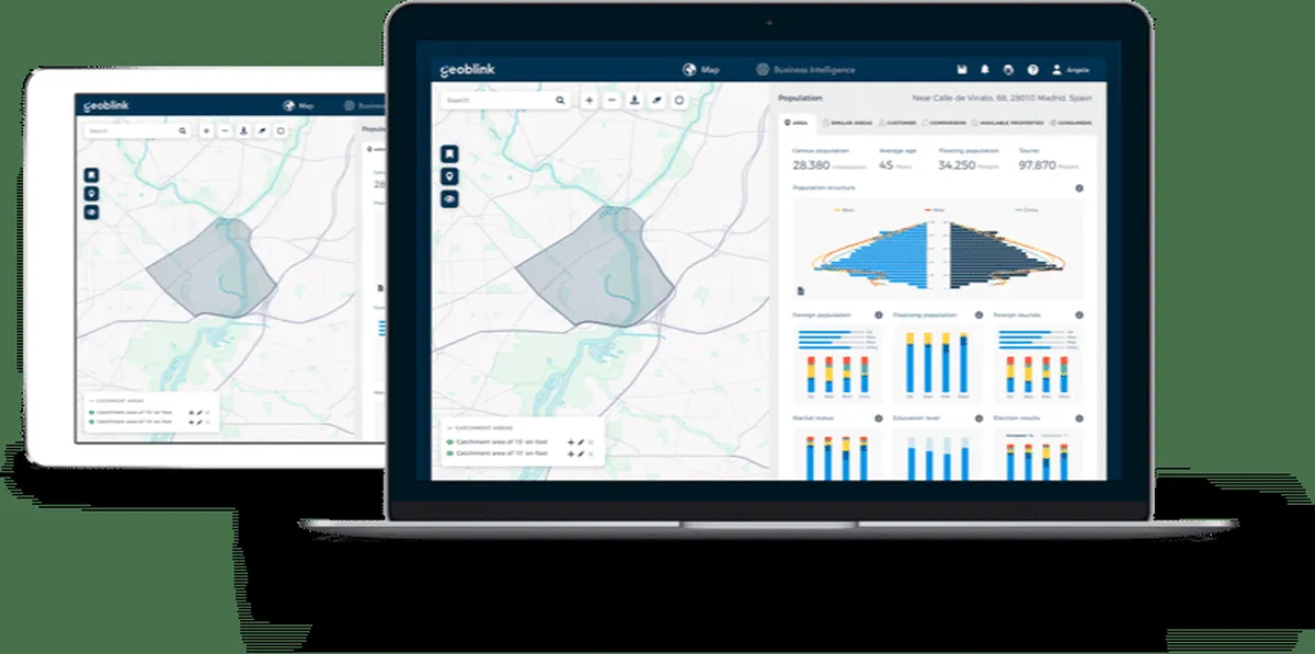 Geoblink est un logiciel de marketing local populaire 