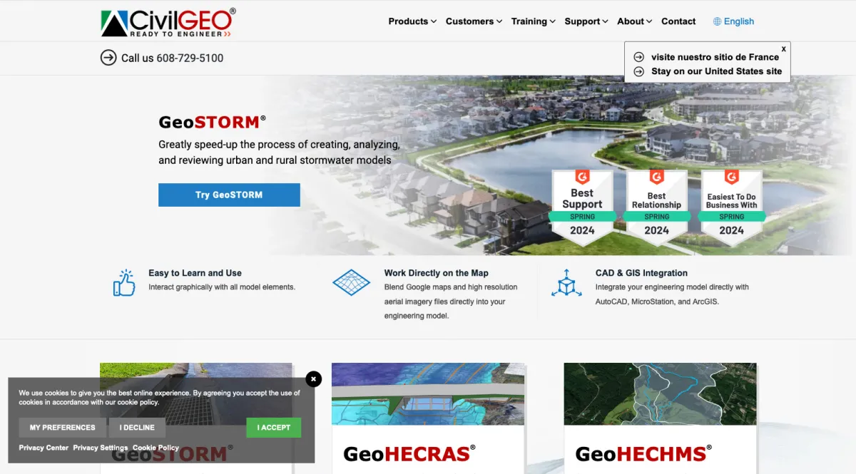 Interface GeoHECRAS : image, ergonomie, alternatives