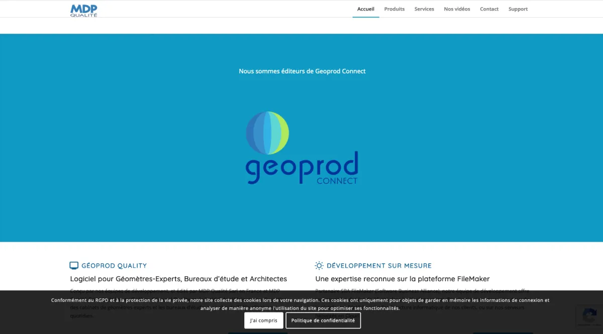 Interface Géoprod Quality : image, ergonomie, alternatives Interface Géoprod Quality : image, ergonomie, alternatives