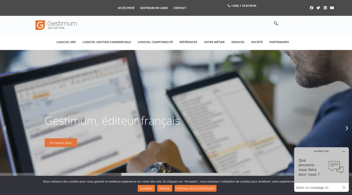Interface Gestimum CRM : fonctionnalités, prix, alternatives
