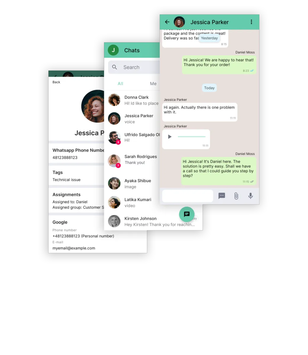 Interface get.chat: image, ergonomie, alternatives