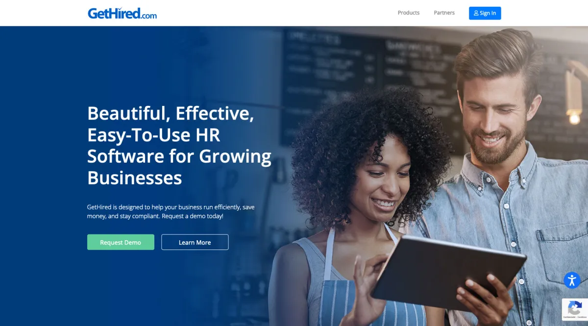 Interface GetHired : fonctionnalités, prix, alternatives