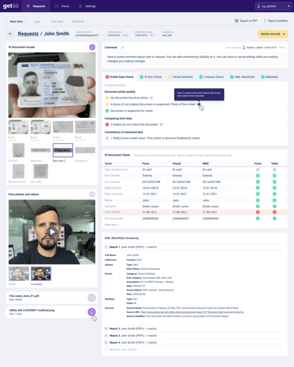 GetID: avis sur le logiciel de conformité (compliance): fonctionnalités, avantages, inconvénients et tarifs