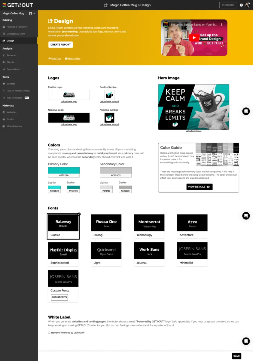 Interface GETitOUT: fonctionnalités, prix, alternatives