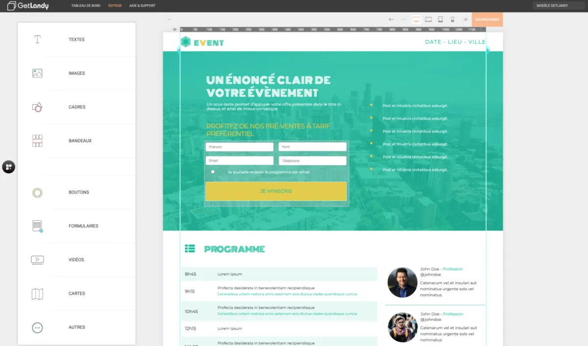 Notre avis sur Getlandy : un logiciel de landing pages (pages de destination) à découvrir