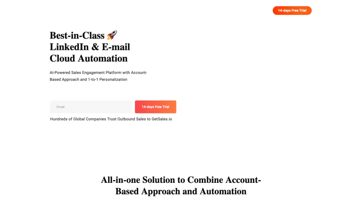 Interface GetSales : fonctionnalités, prix, alternatives