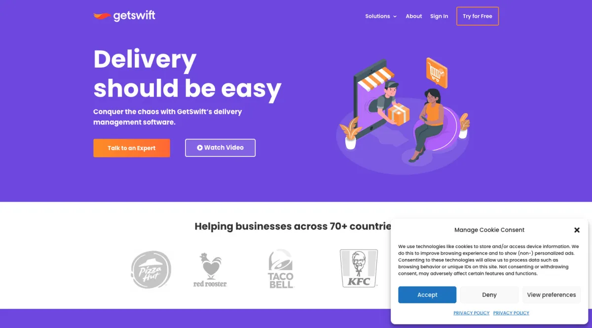 Interface GetSwift : image, ergonomie, alternatives Interface GetSwift : image, ergonomie, alternatives