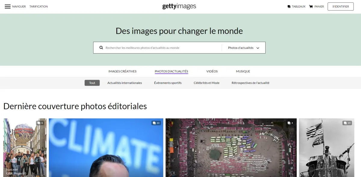 Notre avis sur Getty Images : une banque d'images (stock photo) à découvrir