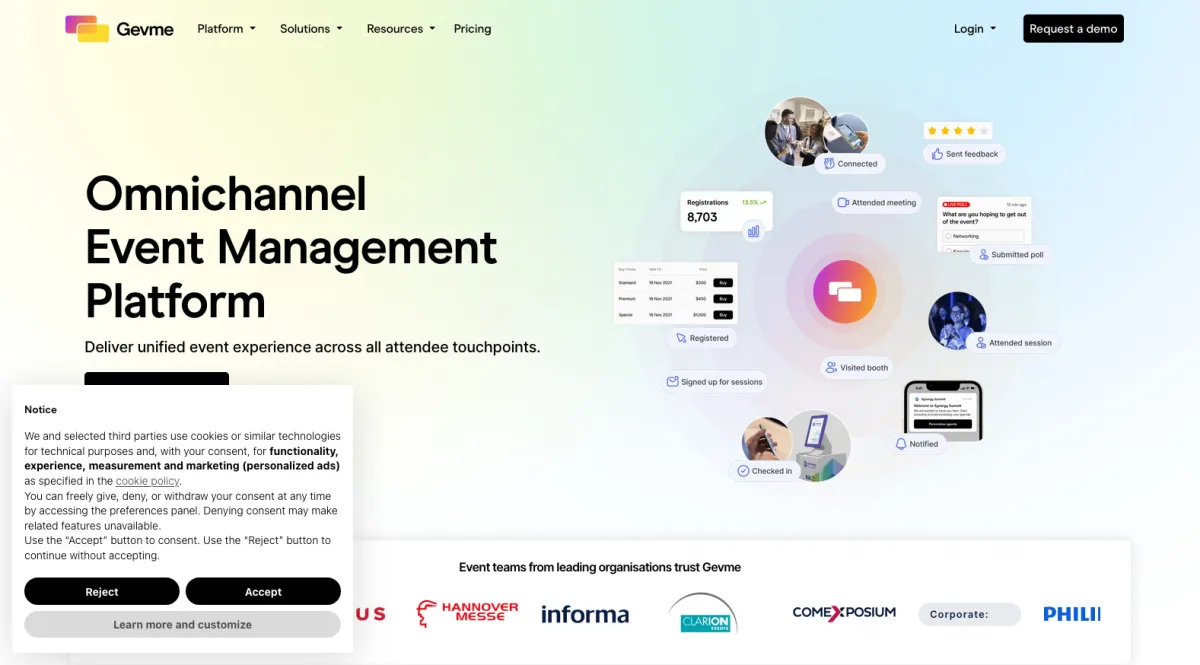 Interface GEVME : fonctionnalités, prix, alternatives