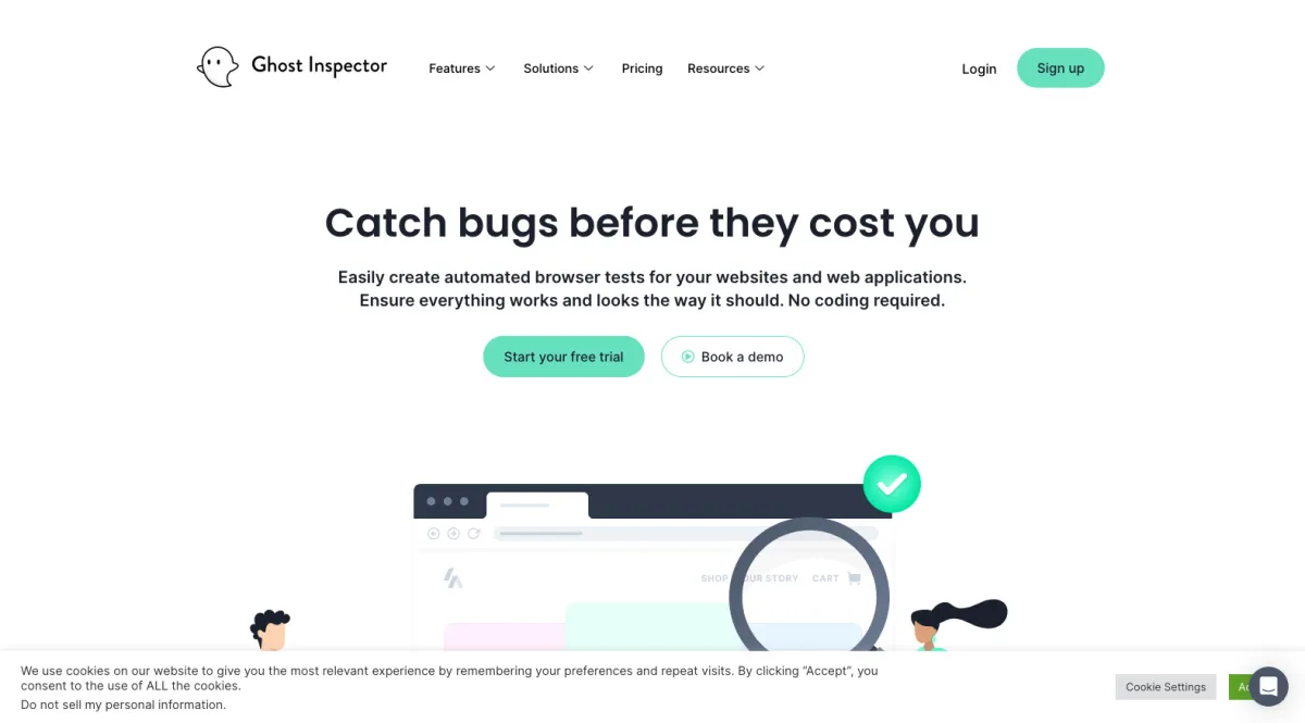 Interface Ghost Inspector : fonctionnalités, prix, alternatives Interface Ghost Inspector : fonctionnalités, prix, alternatives