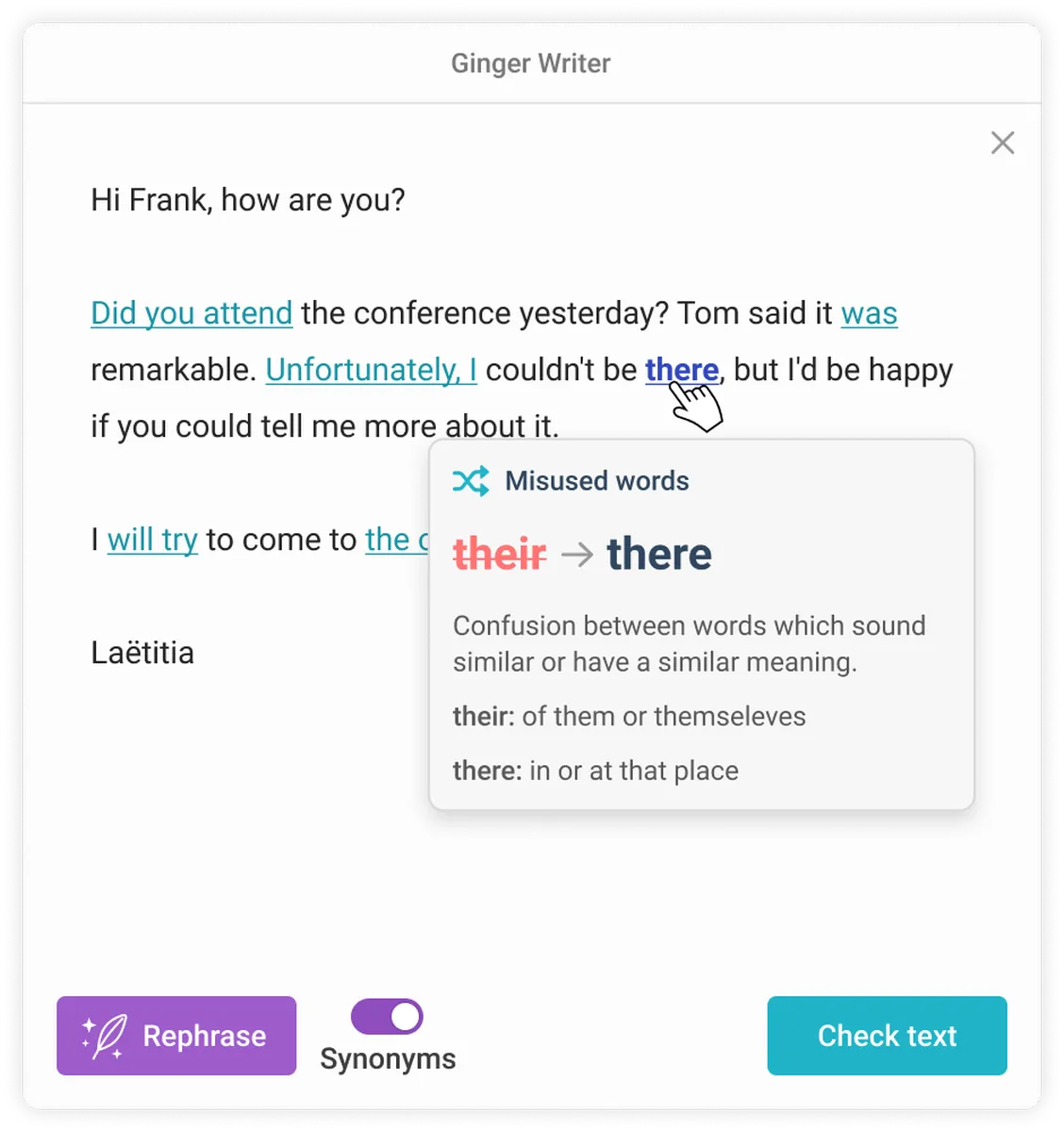 Ginger: avis sur le logiciel de traduction: fonctionnalités, avantages, inconvénients et tarifs
