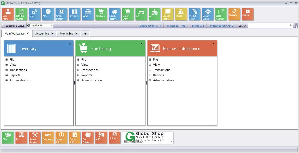 Interface Global Shop Solutions: image, ergonomie, alternatives
