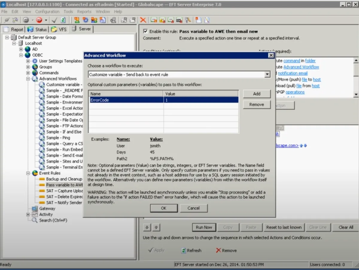 Globalscape EFT est un logiciel EDI très réputé en entreprise car il dispose de nombreuses fonctionnalités et intégrations tierces Globalscape EFT est un logiciel EDI très réputé en entreprise car il dispose de nombreuses fonctionnalités et intégrations tierces