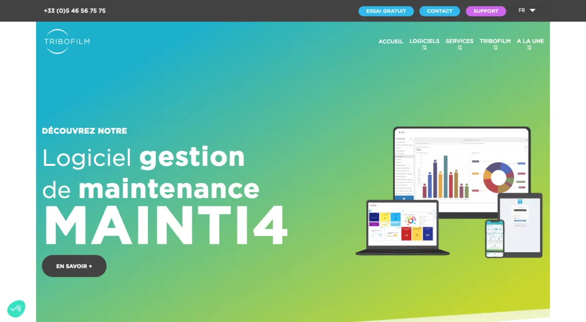 Interface GMAO Mainti 4 : fonctionnalités, prix, alternatives