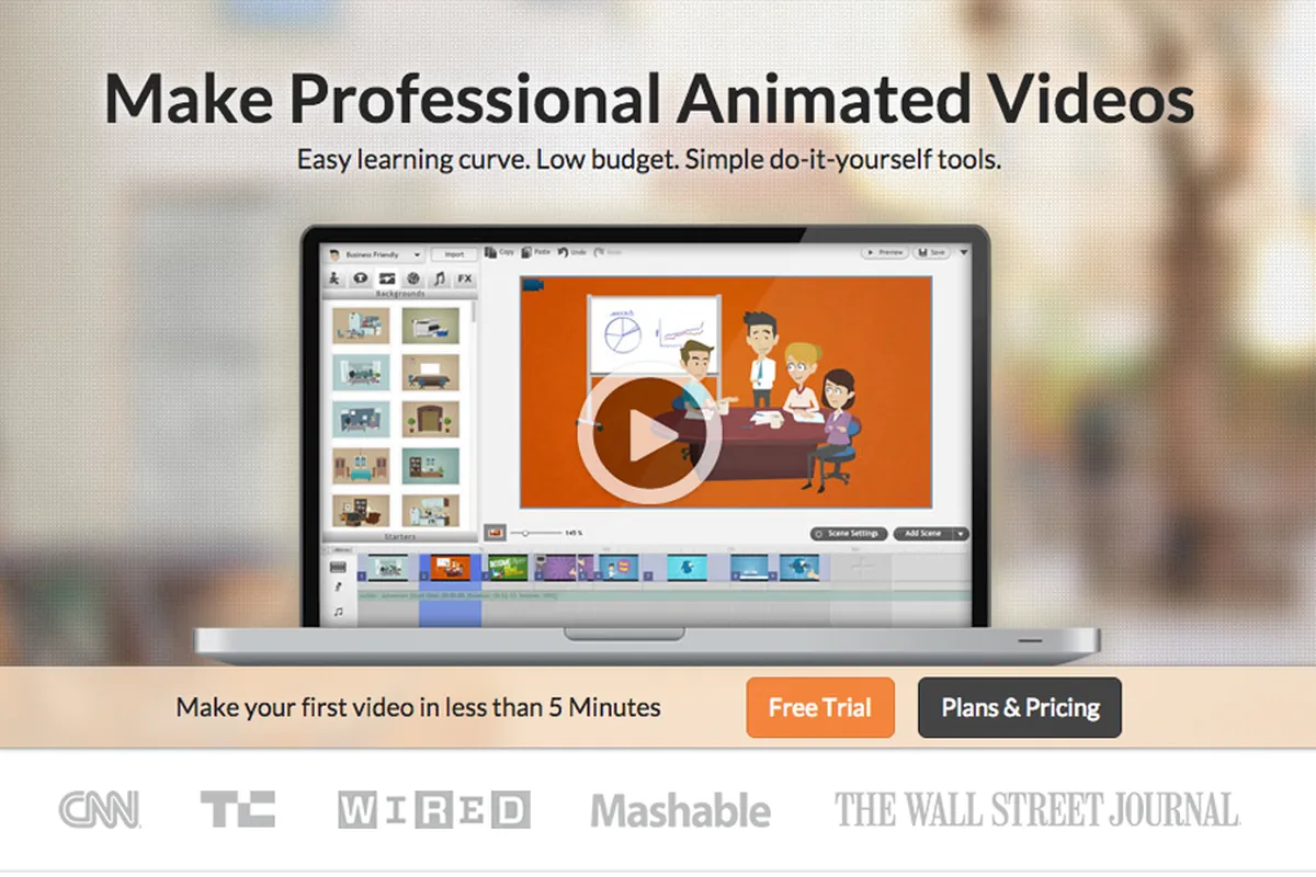 Goanimate: avis sur le logiciel de montage vidéo: fonctionnalités, avantages, inconvénients et tarifs