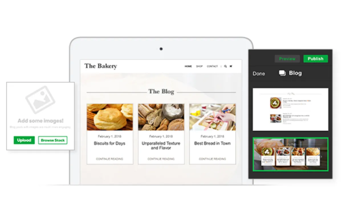 Interface GoDaddy Website Builder: image, ergonomie, alternatives Interface GoDaddy Website Builder: image, ergonomie, alternatives
