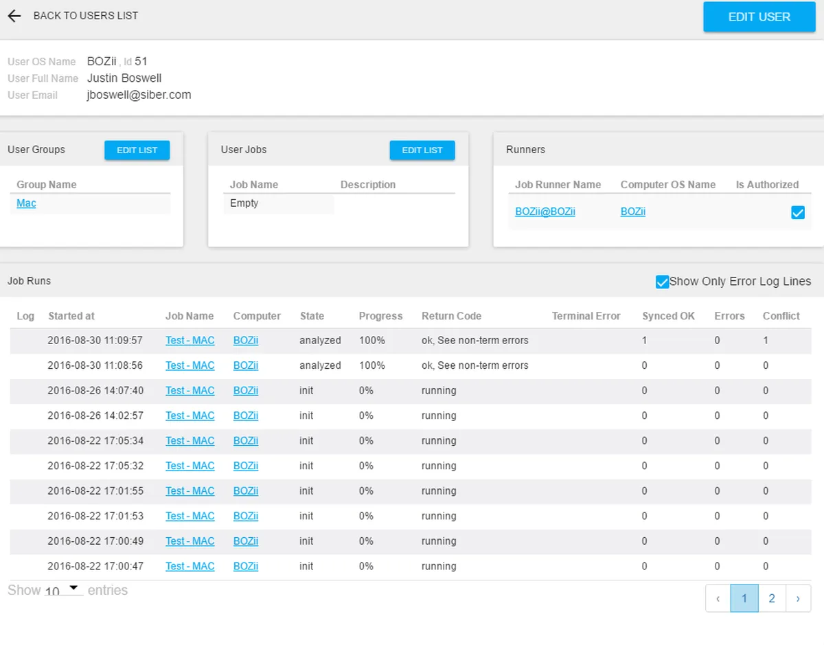 Interface GoodSync: fonctionnalités, prix, alternatives