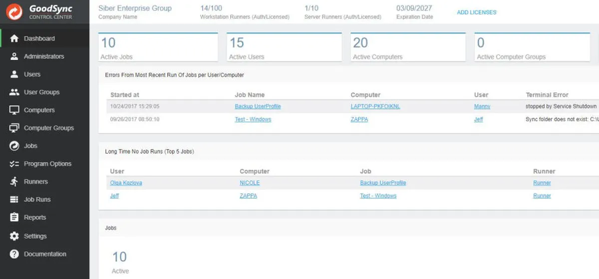 Notre avis sur GoodSync : un logiciel de plan de continuité d'activité (PCA) à découvrir