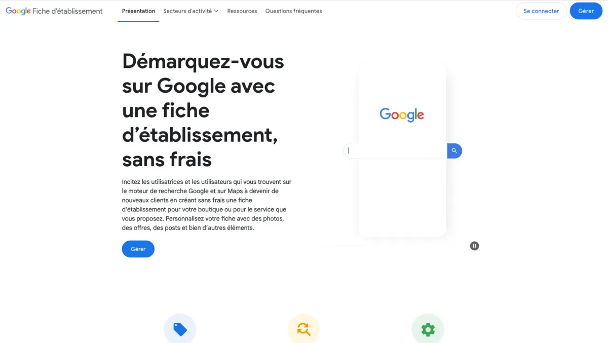 Interface Google Business Profile : image, ergonomie, alternatives