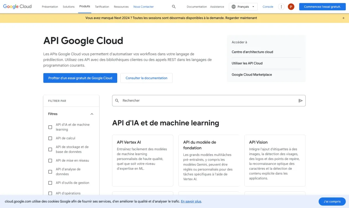 Notre avis sur Google Cloud APIs : un logiciel de gestion cloud à découvrir