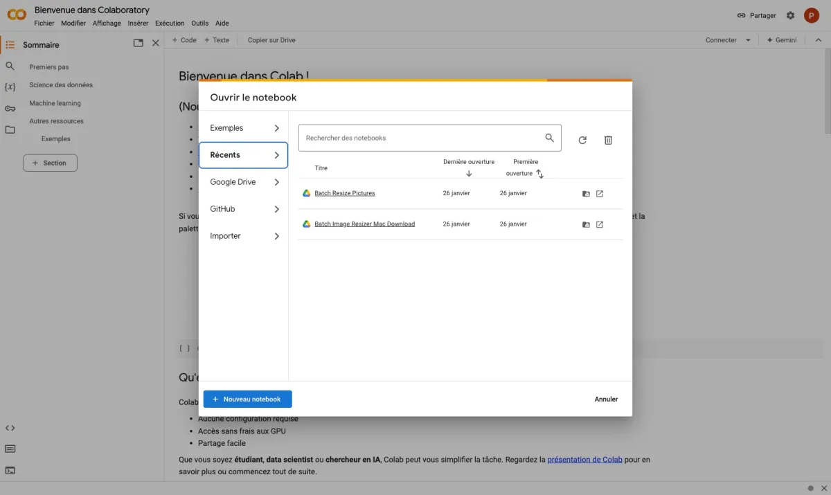 Interface Google Colab : fonctionnalités, prix, alternatives