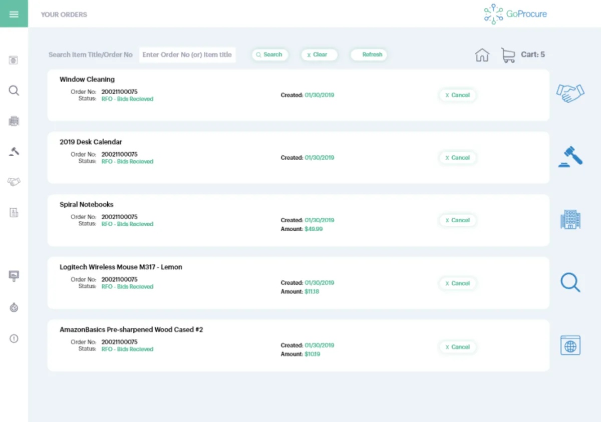 Interface GoProcure: fonctionnalités, prix, alternatives Interface GoProcure: fonctionnalités, prix, alternatives