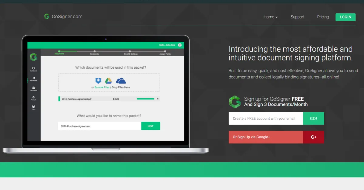 Interface GoSigner: image, ergonomie, alternatives Interface GoSigner: image, ergonomie, alternatives