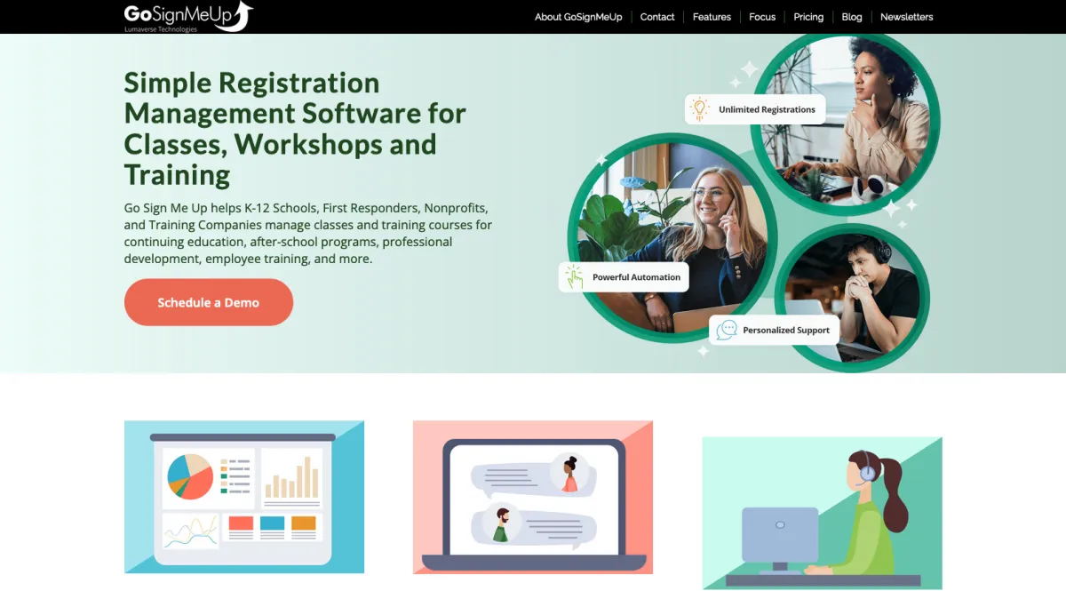 Interface GoSignMeUp : fonctionnalités, prix, alternatives Interface GoSignMeUp : fonctionnalités, prix, alternatives