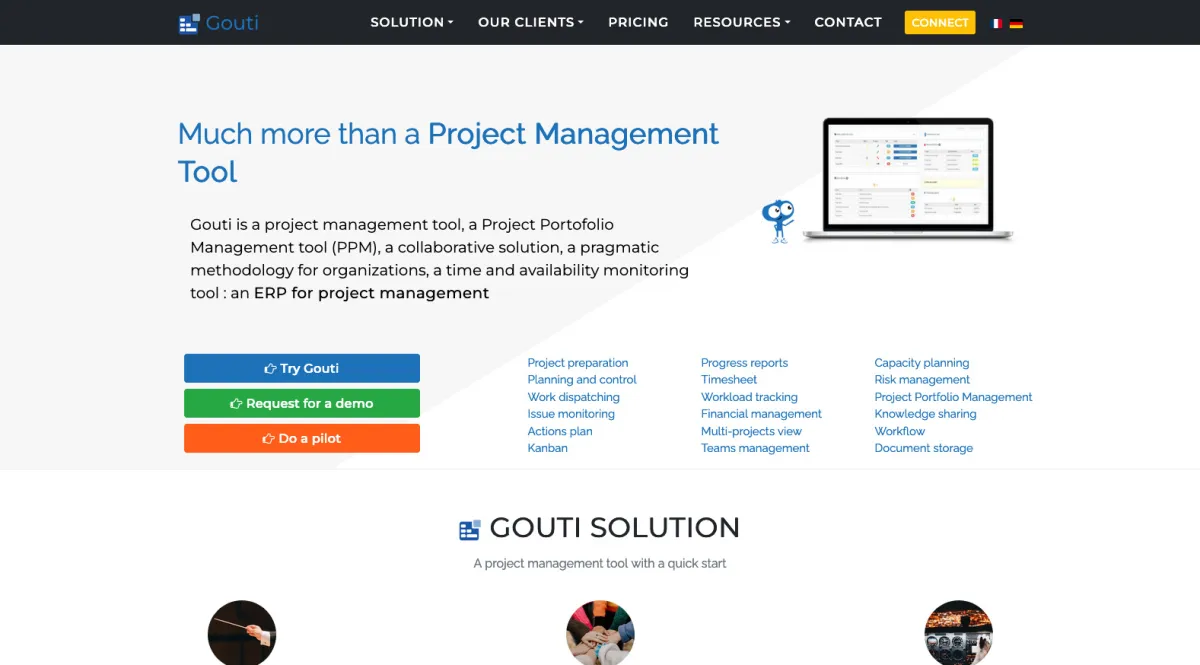 Interface Gouti : fonctionnalités, prix, alternatives