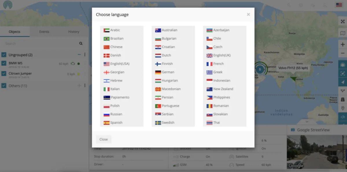 Interface GPSWOX: fonctionnalités, prix, alternatives