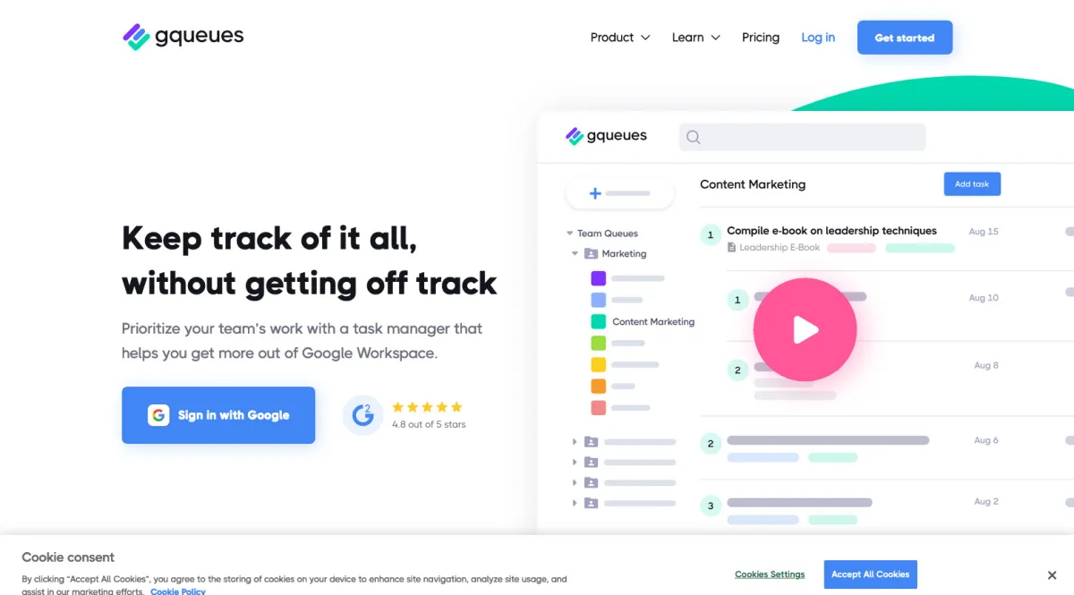 Interface GQueues : fonctionnalités, prix, alternatives