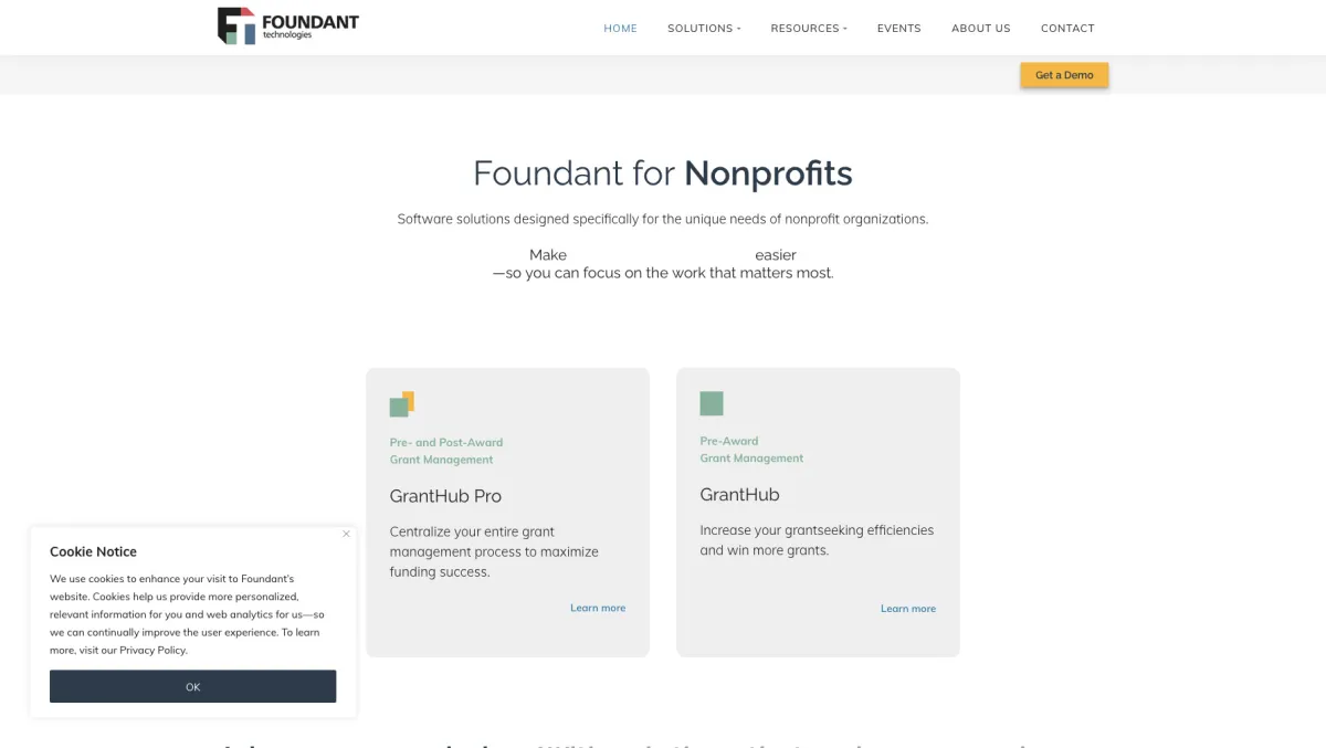 Interface GrantHub : fonctionnalités, prix, alternatives