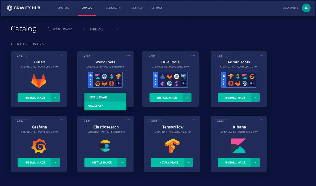 Interface Gravity Data: fonctionnalités, prix, alternatives