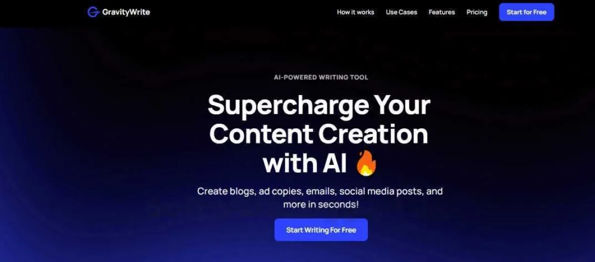 Notre avis sur GravityWrite : un logiciel de marketing avec IA (intelligence artificielle) à découvrir
