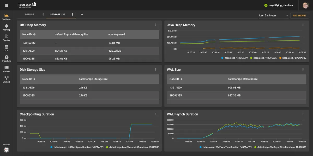 Interface GridGain: fonctionnalités, prix, alternatives