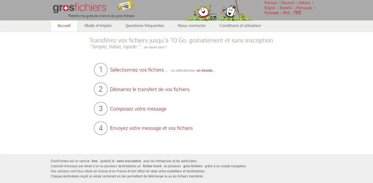Notre avis sur GrosFichiers : un logiciel de transfert de fichiers à découvrir