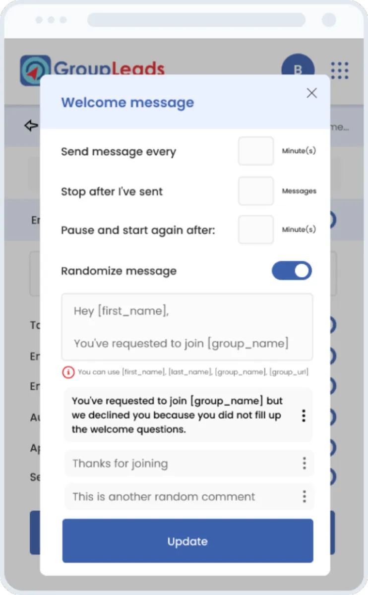 Interface Group Leads: fonctionnalités, prix, alternatives