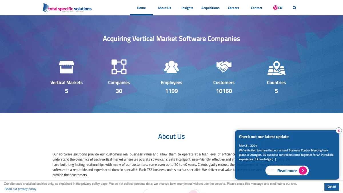 Interface GROUPE TSS : fonctionnalités, prix, alternatives