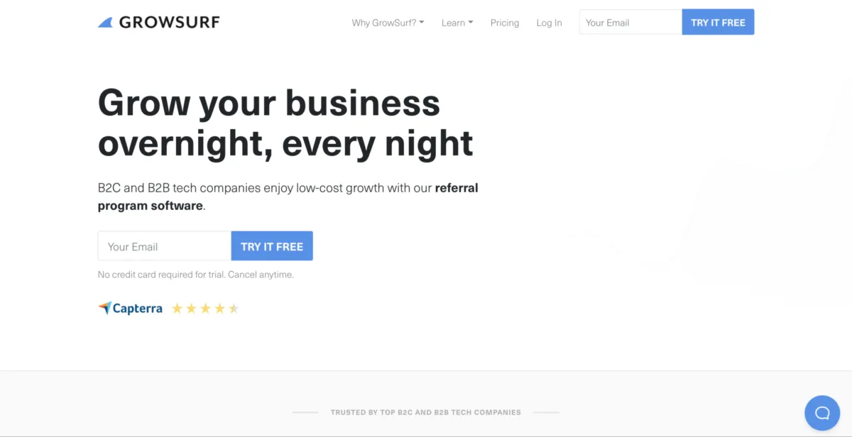 Notre avis sur GrowSurf : un logiciel d'affiliation (referral marketing) à découvrir