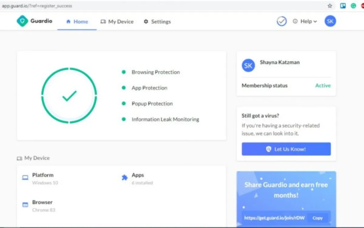 Notre avis sur Guardio : un logiciel de cybersécurité à découvrir