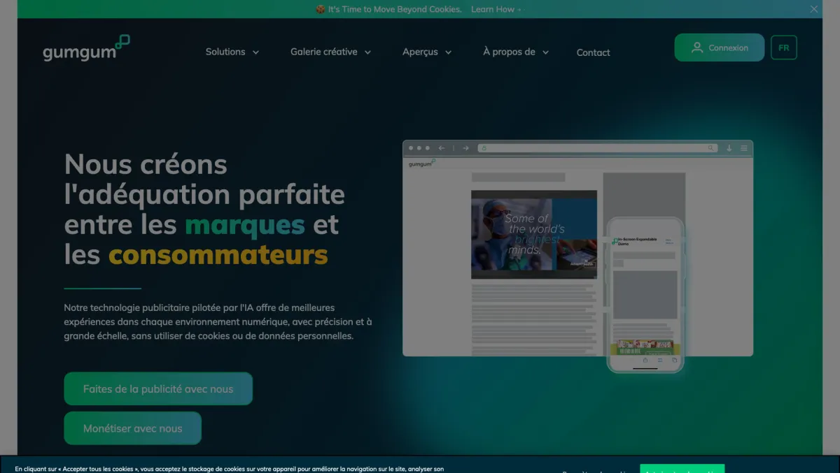 Interface GumGum : image, ergonomie, alternatives Interface GumGum : image, ergonomie, alternatives