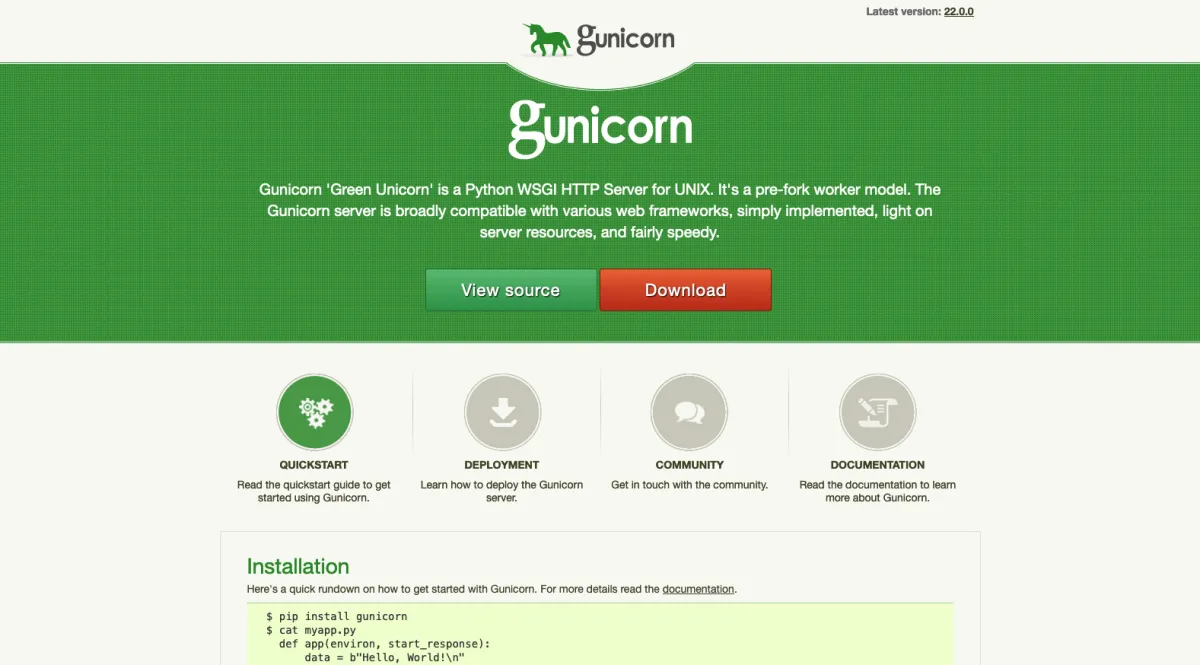 Interface Gunicorn : image, ergonomie, alternatives