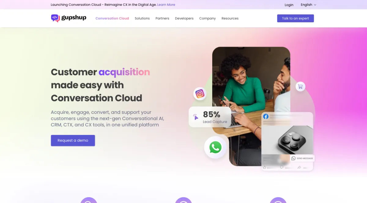 Interface Gupshup : image, ergonomie, alternatives
