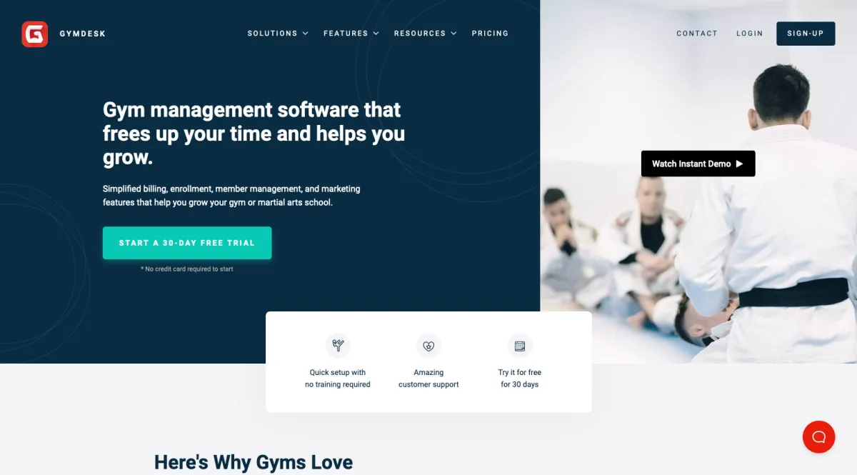 Interface Gymdesk : fonctionnalités, prix, alternatives